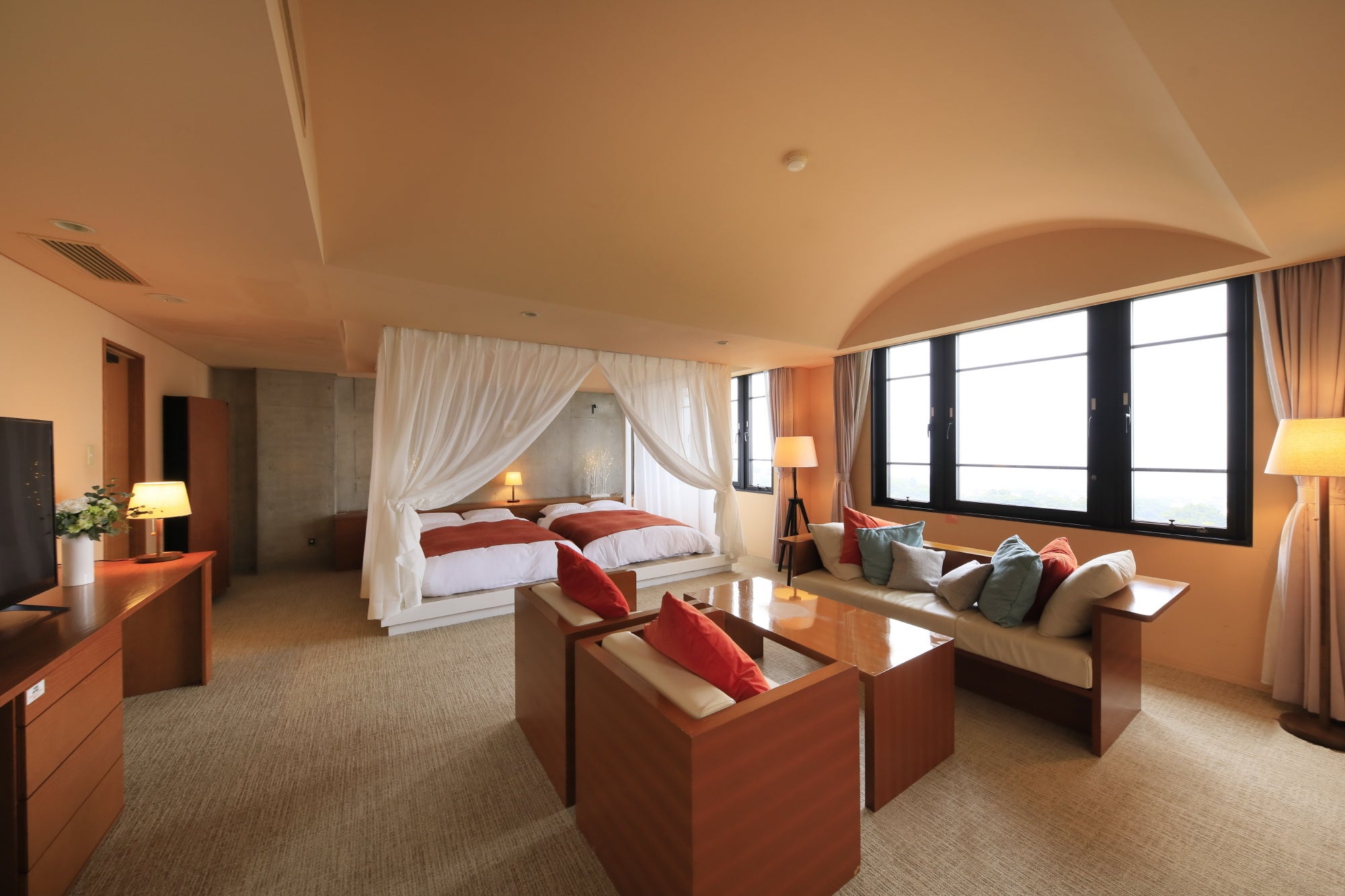 最上階オーシャンビューデラックスルーム