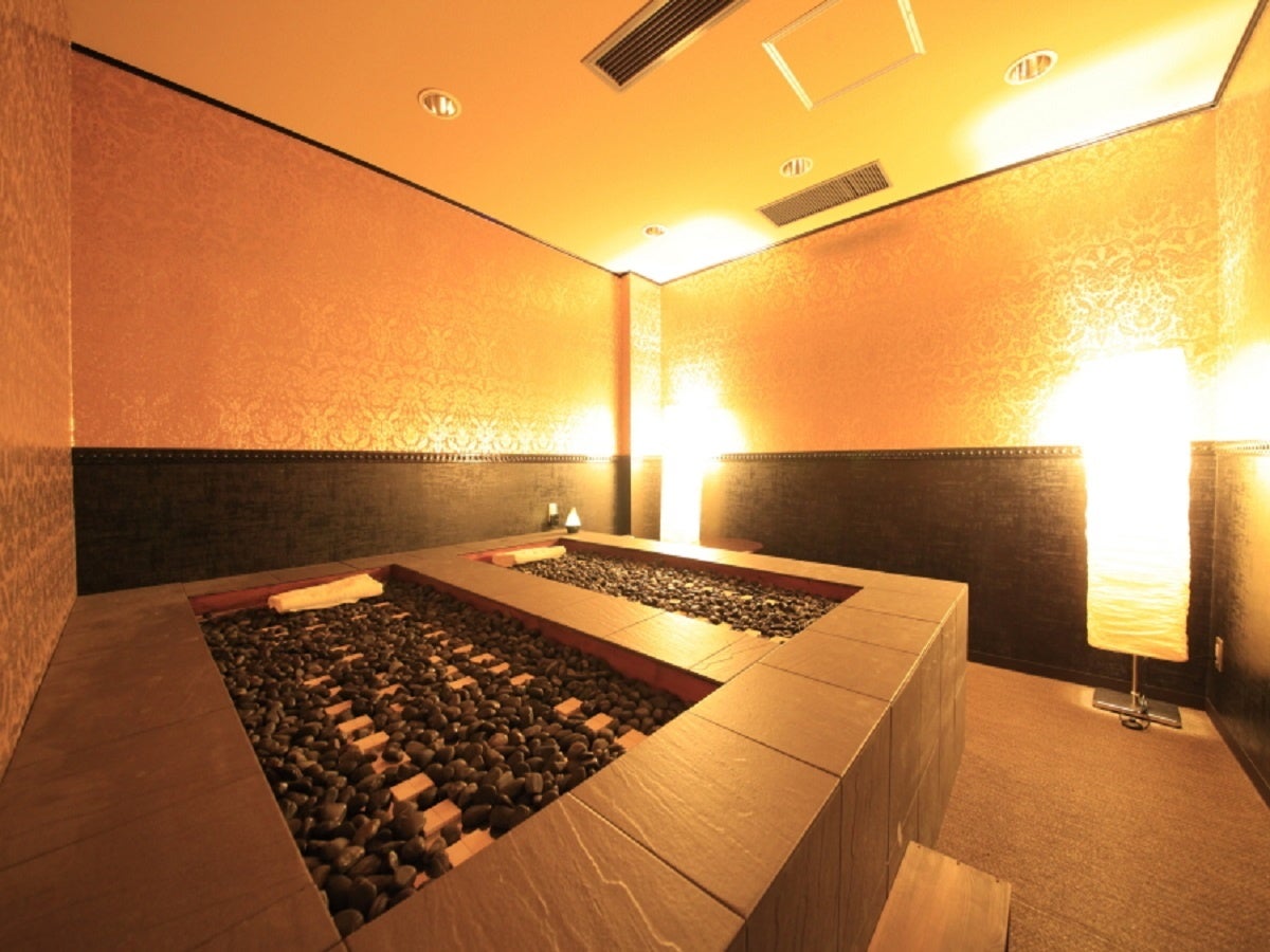 岩盤浴でリフレッシュ（別邸今宵）