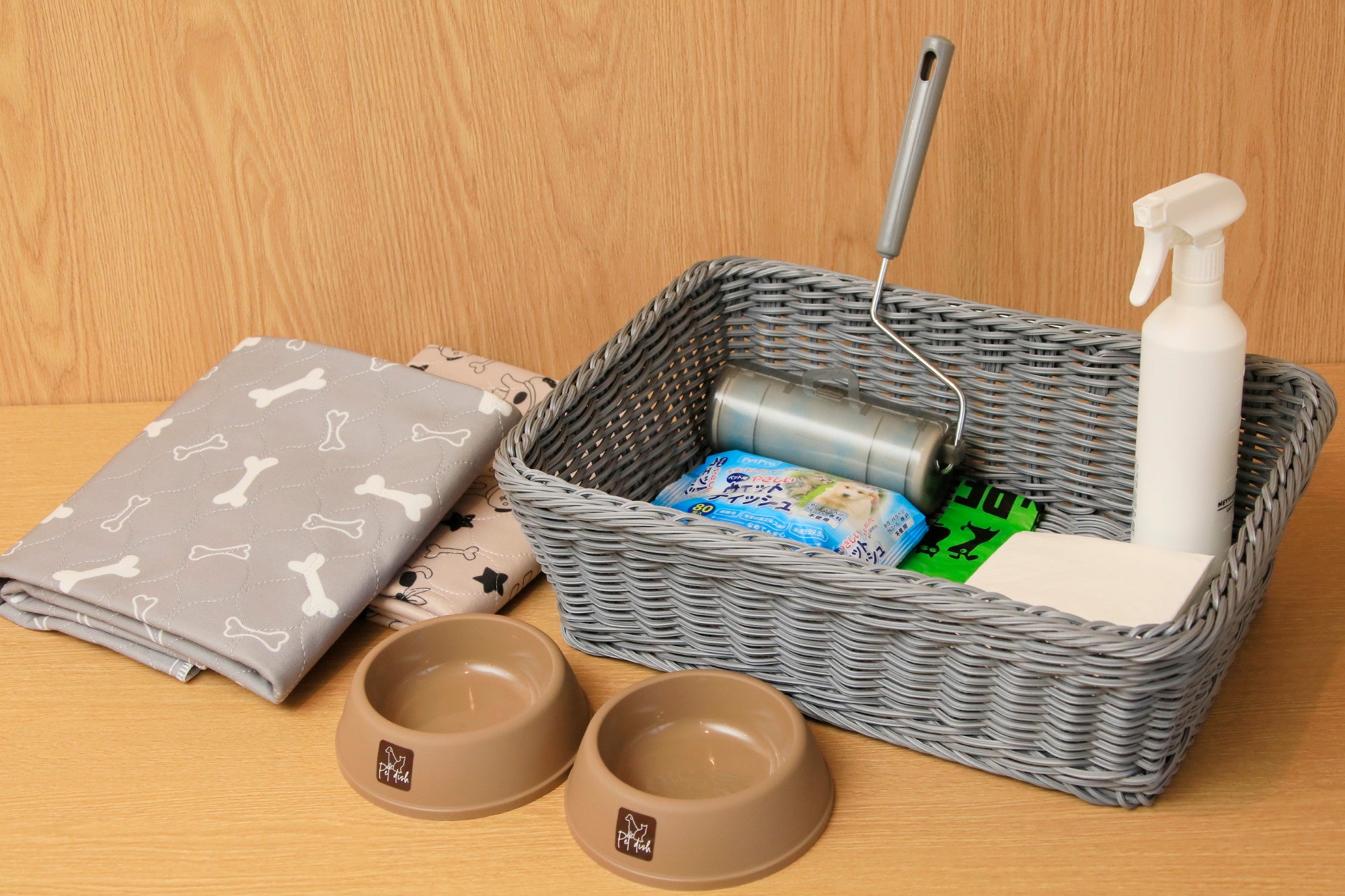 充実したワンちゃん用アメニティ