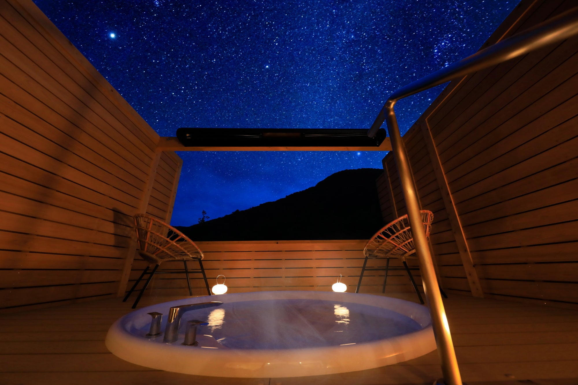 晴天の日は綺麗な星空ご覧いただけます