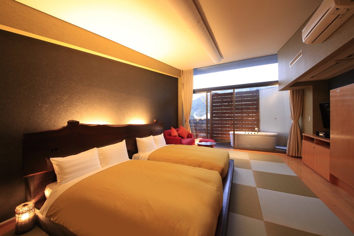 【熱海TENSUI】最上階露天風呂付和室ツイン