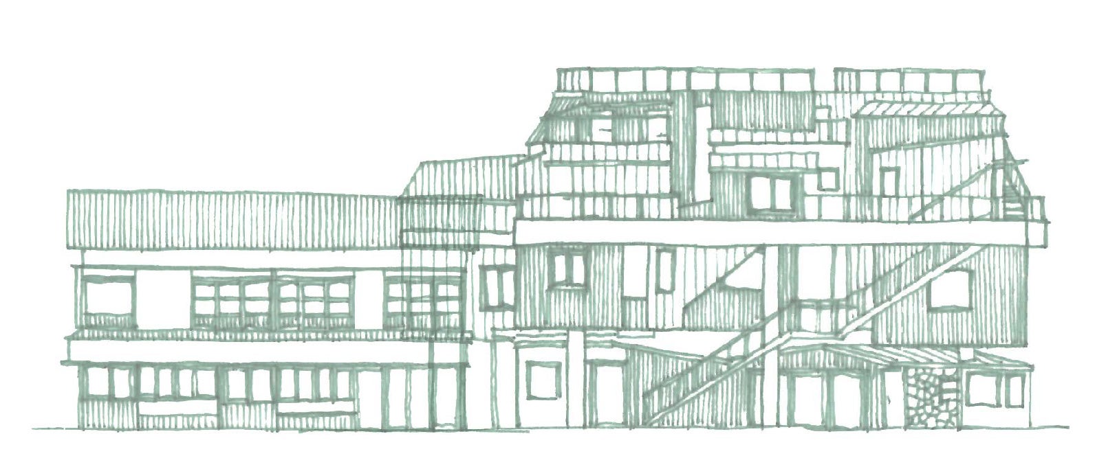 「新横浜食料品センター」更新後のイメージスケッチ