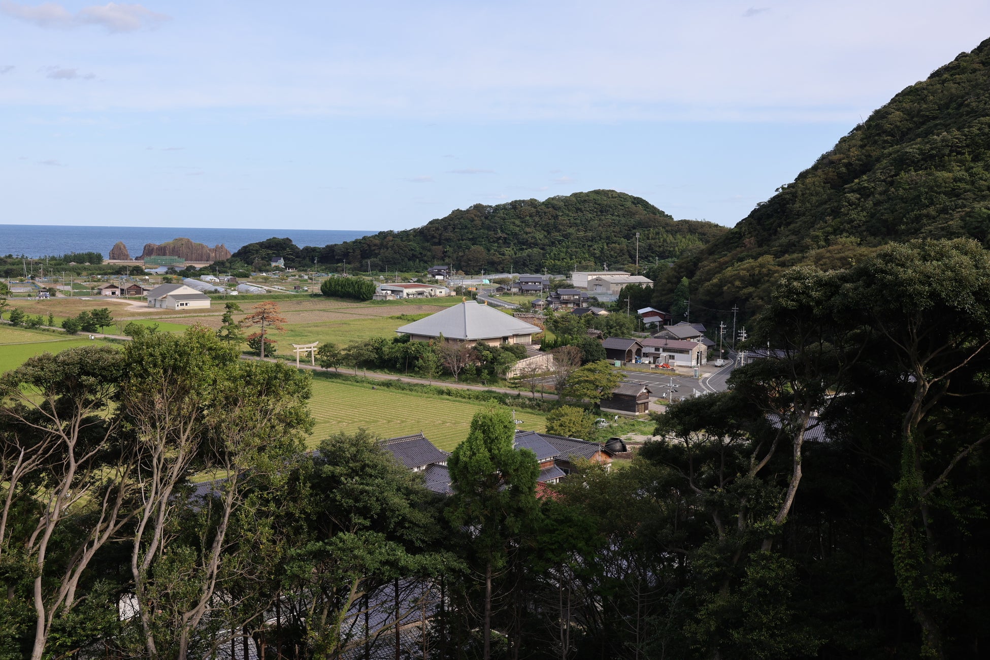 神明山古墳から臨む風景