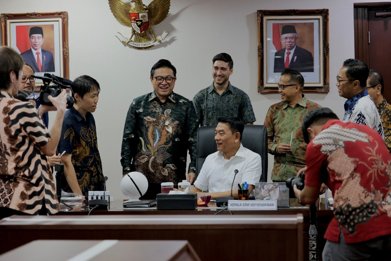 Horizon社と大統領首席補佐官、ムルドコ氏との会談の様子