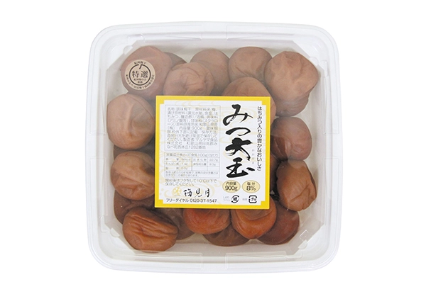 「みつ大玉」特大の梅の実を厳選吟味。 当店No.１人気！