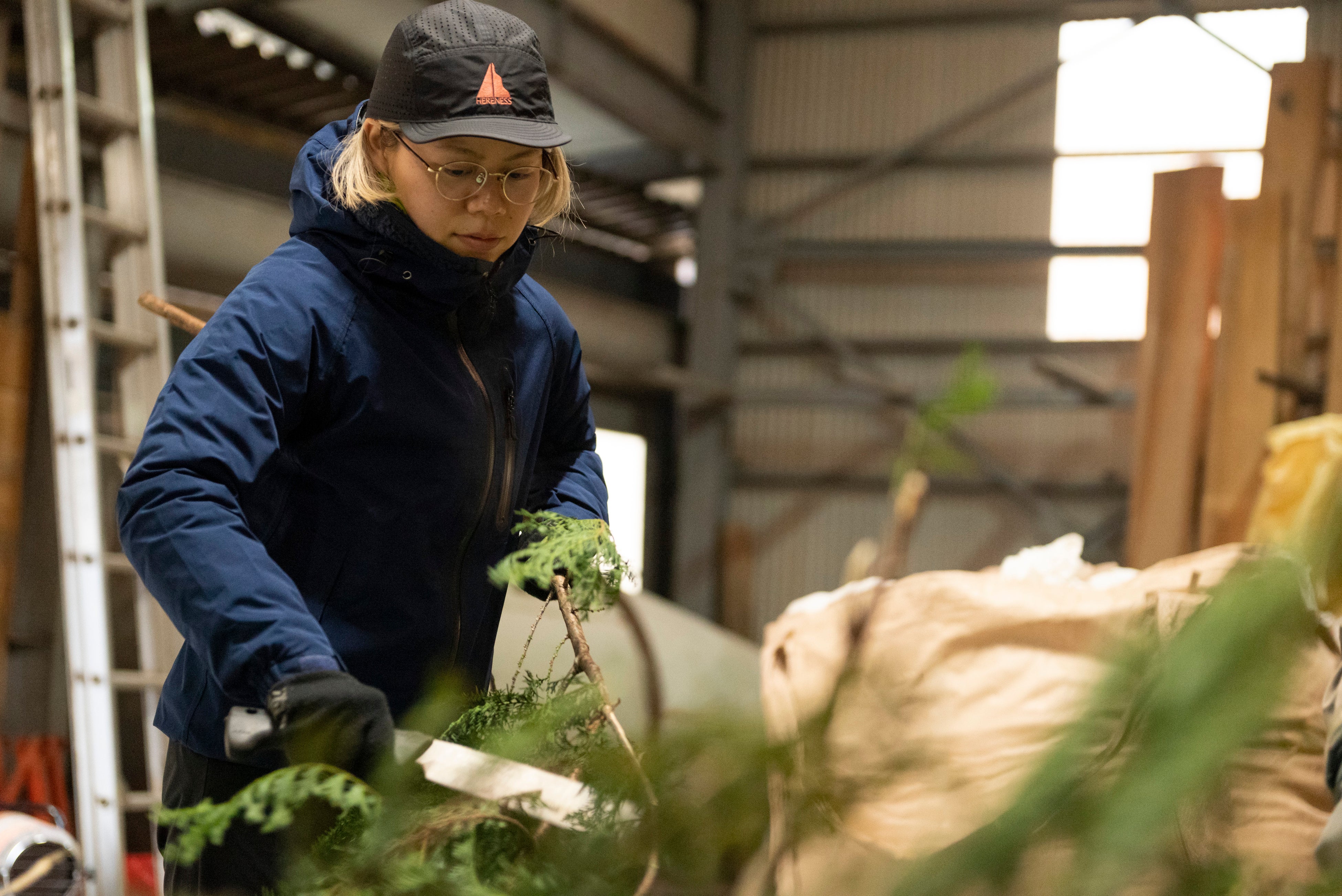 林地残材も丁寧に加工します