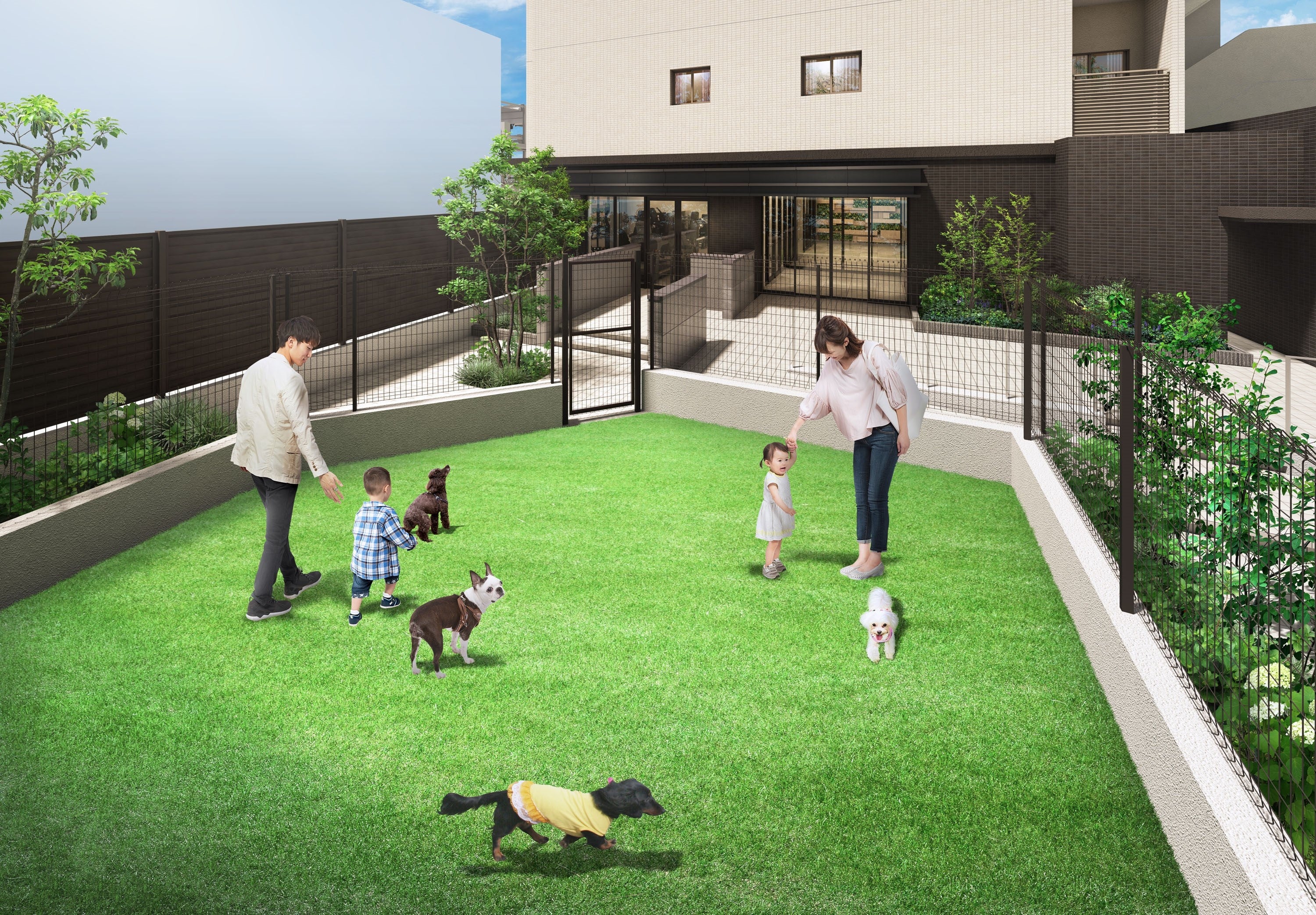 ドッグラン完成予想図
