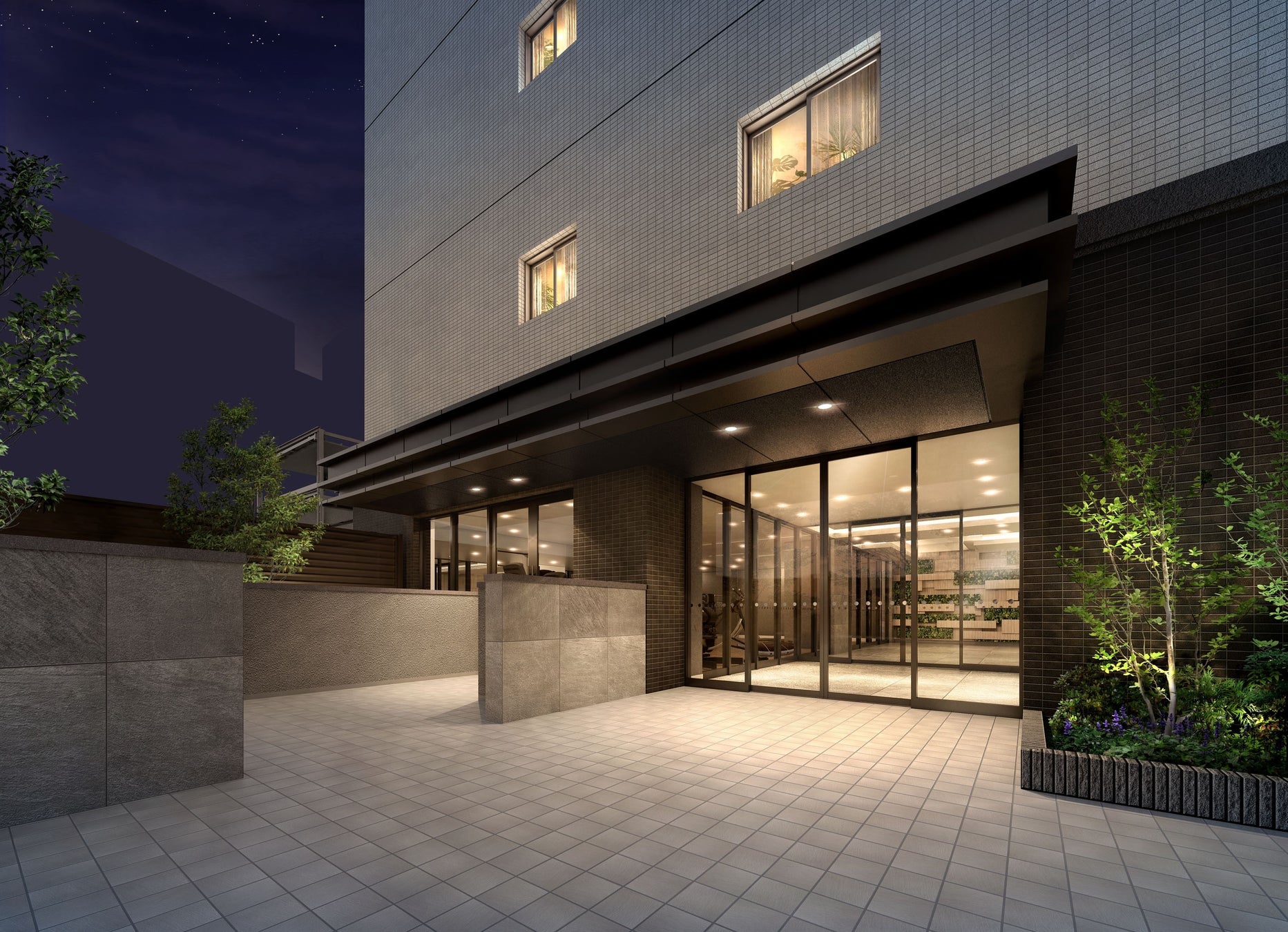 エントランスアプローチ完成予想図