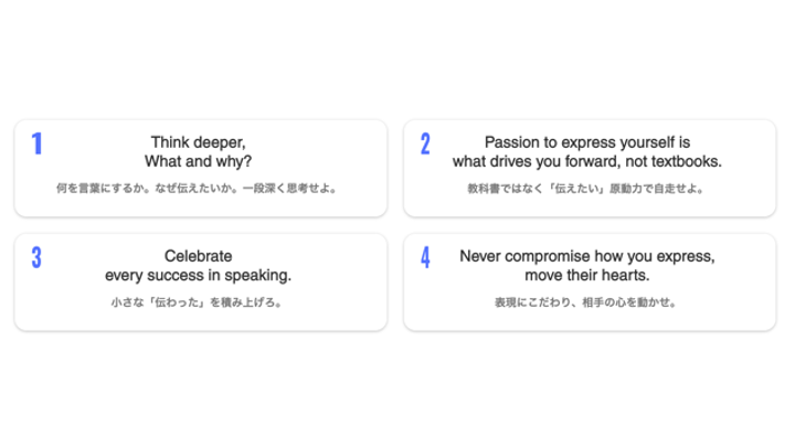 これらのCREDOをアクションベースとし、カリキュラムを完走