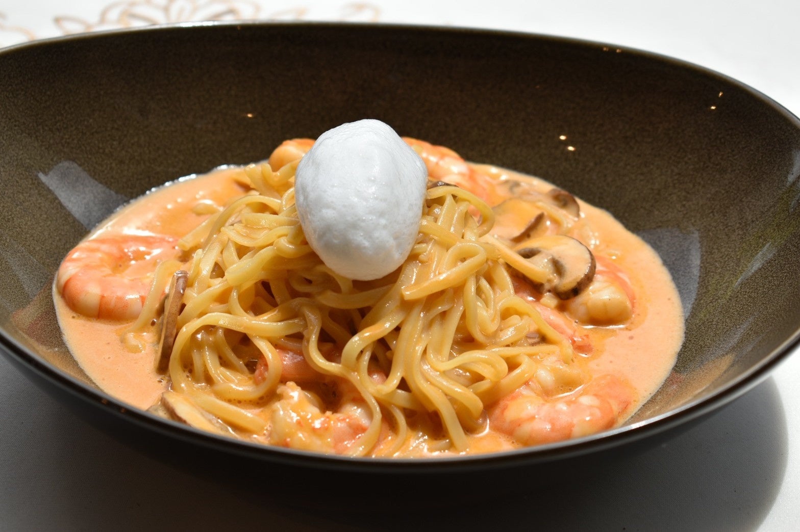 海老の濃厚クリームパスタ