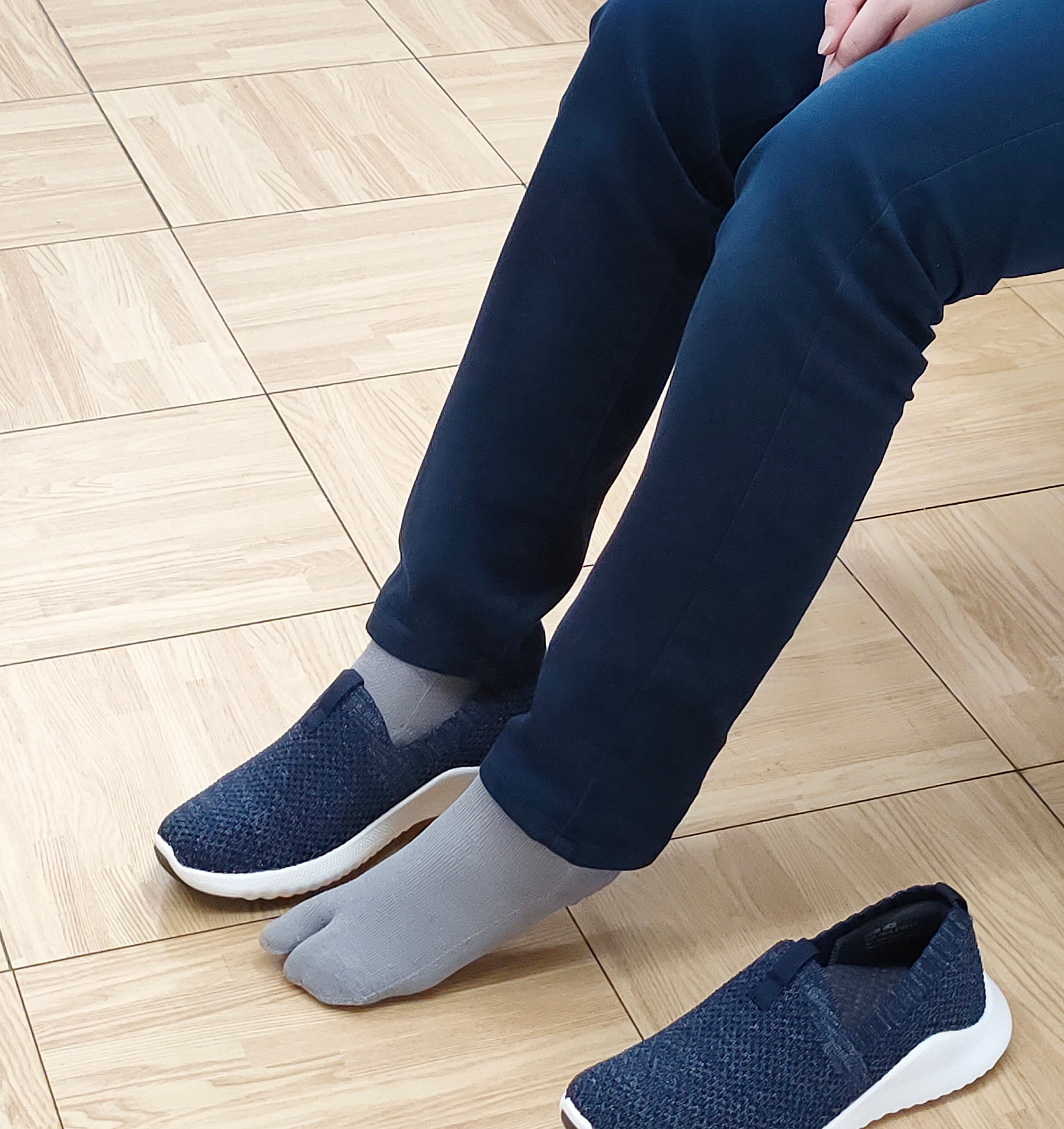 通気性が良いスニーカーと合わせると非常に快適