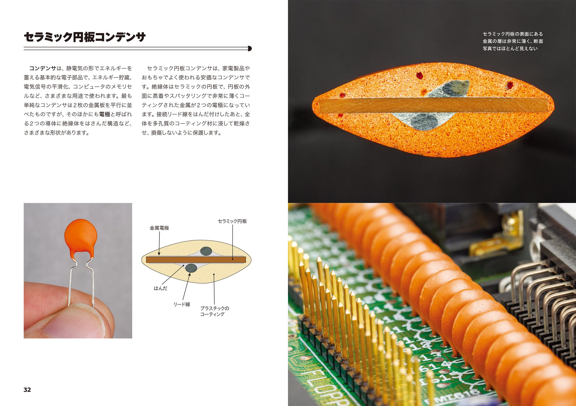 ▲セラミック円板コンデンサ