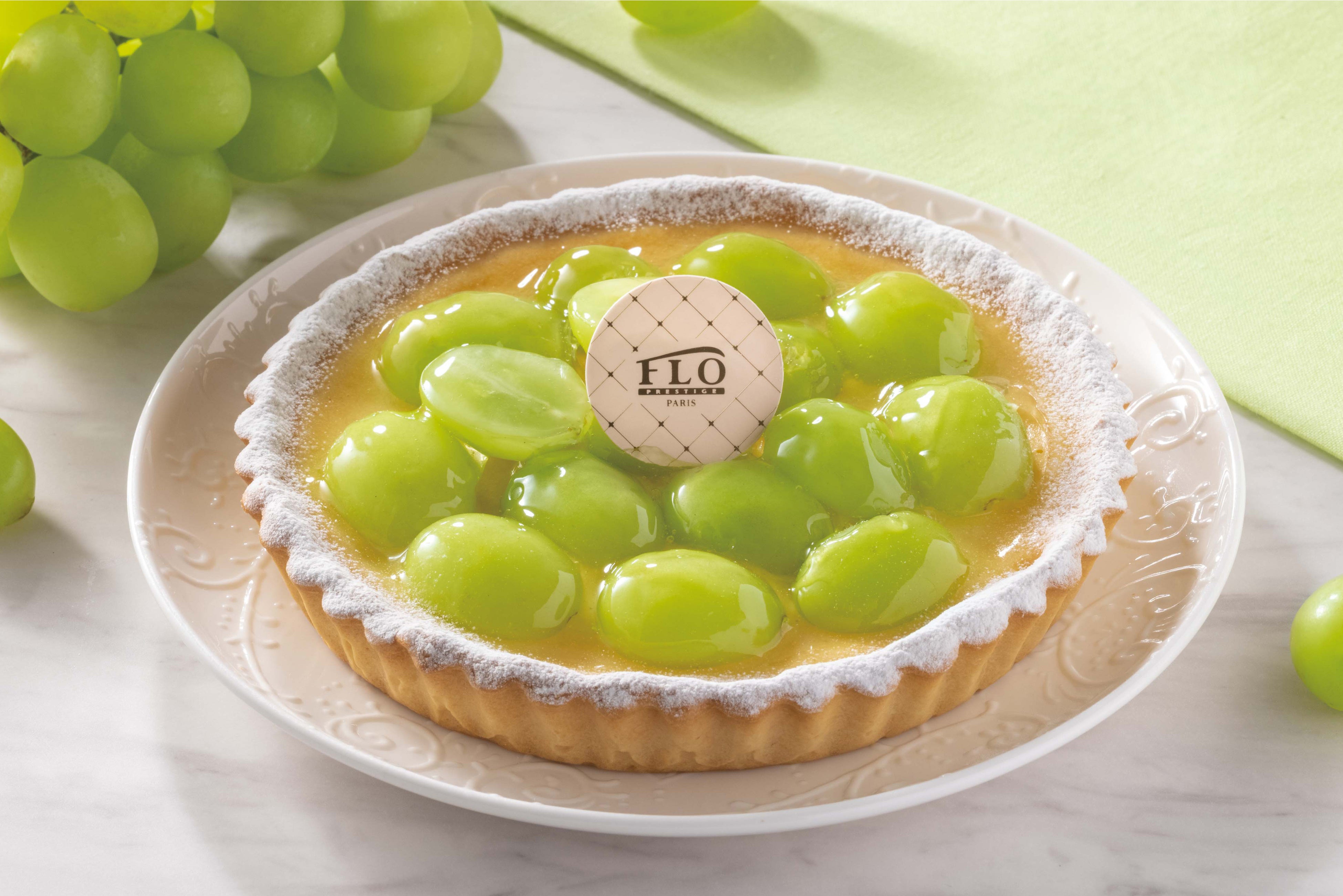 シャインマスカットのチーズタルト