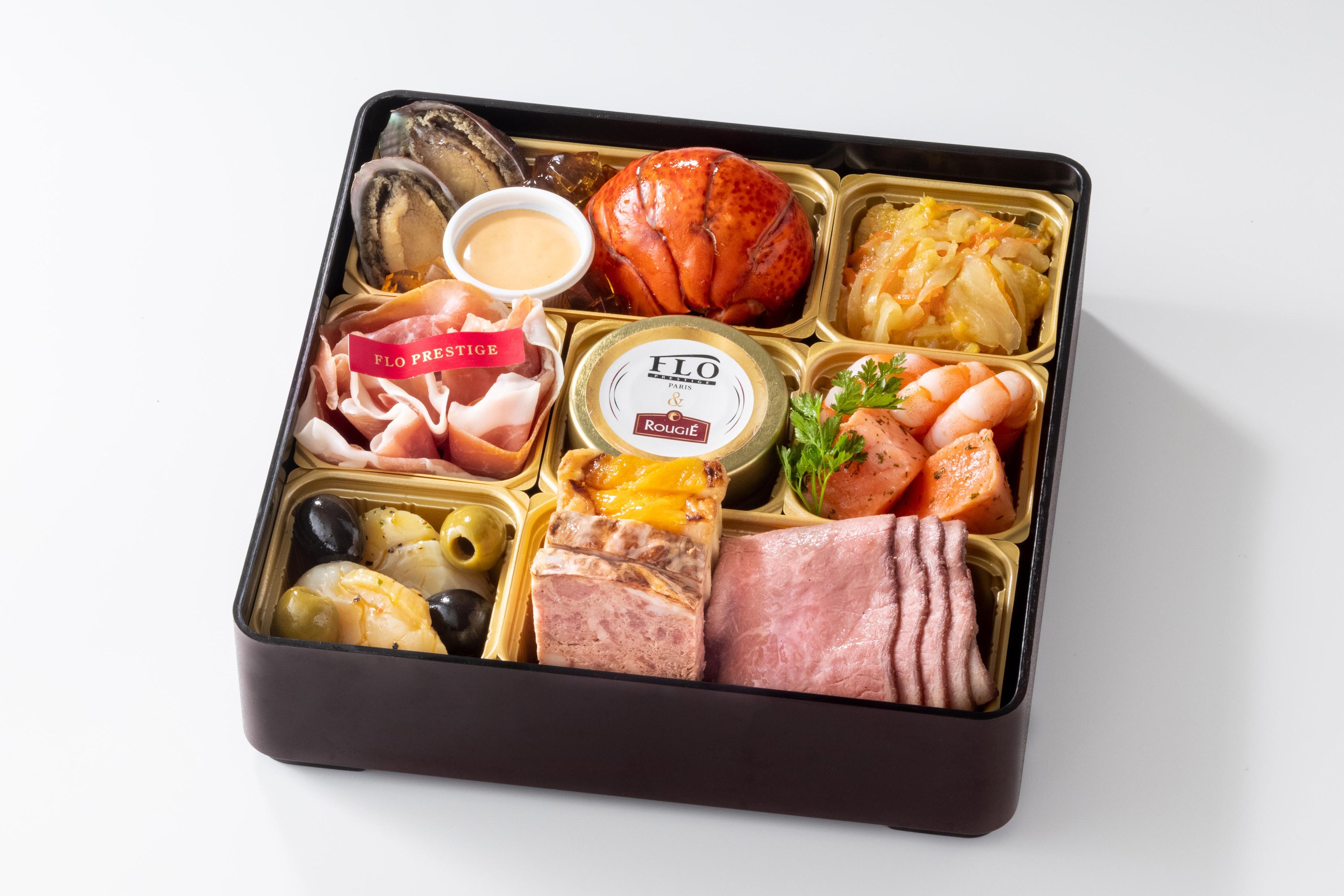 【11品目】 約2人前　内寸 20.3×20.3×4.7cm×1段