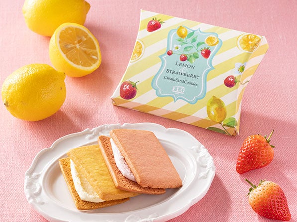 レモンと苺のクリームサンドクッキー＜2個入り＞