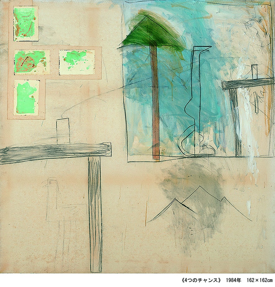 《 4 つのチャンス 》 1984 年 162 × 162cm