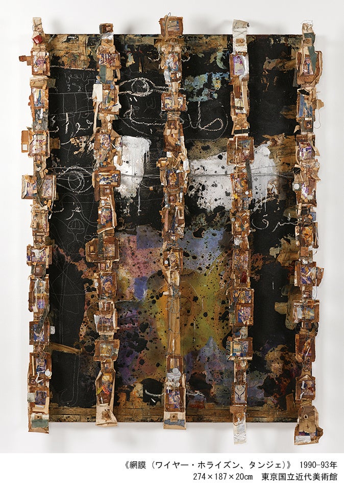 《網膜 ワイヤー・ホライズン、タンジェ》 1990-93年 274×187×20cm 東京国立近代美術館