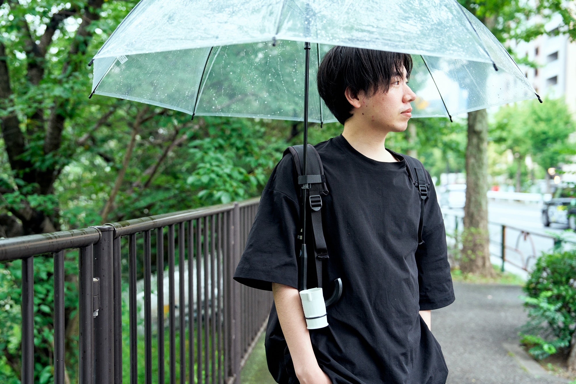 中学生の時に破壊した傘の持ち手 本革傘の持ち手カバー 日傘・雨傘兼用『R-senseカバー(アール