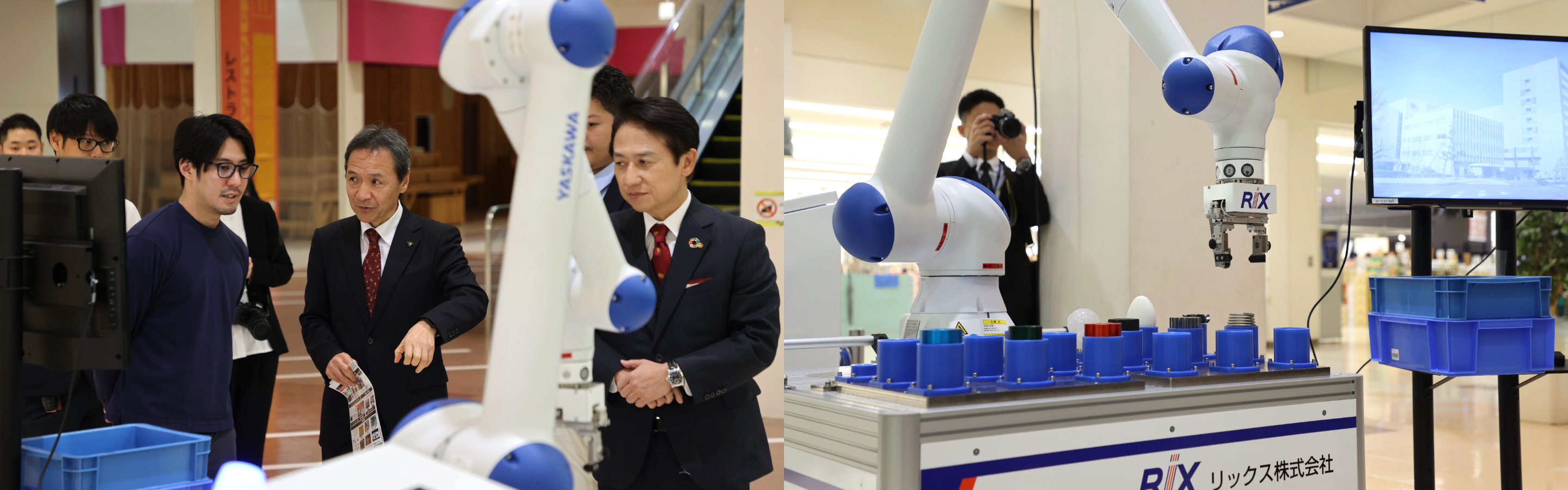 荷卸しロボット（デパレタイズ）に関するデモンストレーション