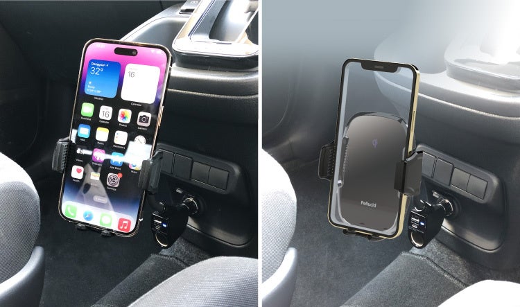 ペルシード(Pellucid) 車内用品 車載スマホホルダー 高速ワイヤレス