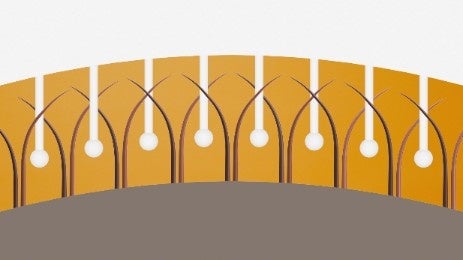 自髪をキャッチする新開発の簡単ストッパー 「スマートタッチ」（イメージ）