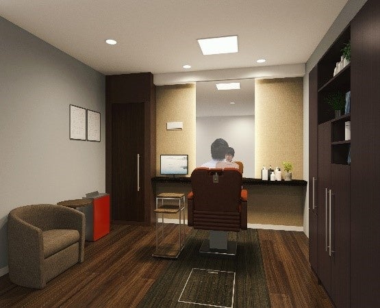 「アデランス静岡」男性用ブース