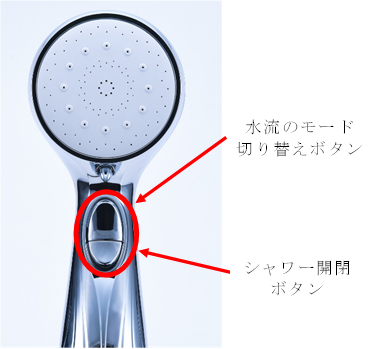 3種類の水流モードを搭載したプロ仕様モデル スカルプシャワーヘッド