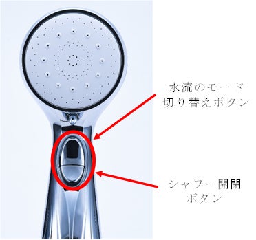 3種類の水流モードを搭載したプロ仕様モデル スカルプシャワーヘッド 3種類の水流モードを搭載したプロ仕様モデル スカルプシャワーヘッド