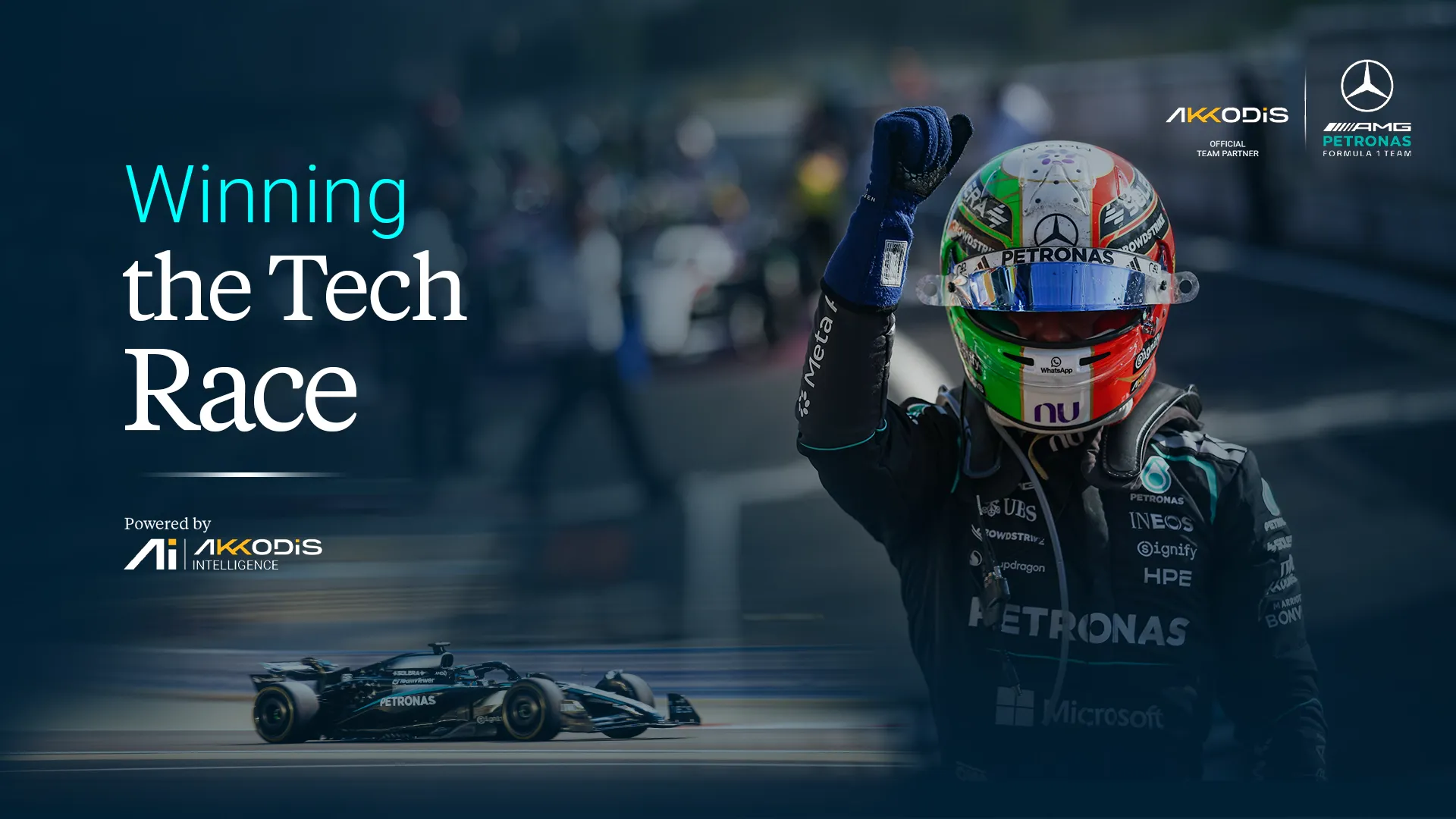 Akkodis、Mercedes-AMG PETRONAS Formula One Teamのレースに多言語インテリジェンスを提供
