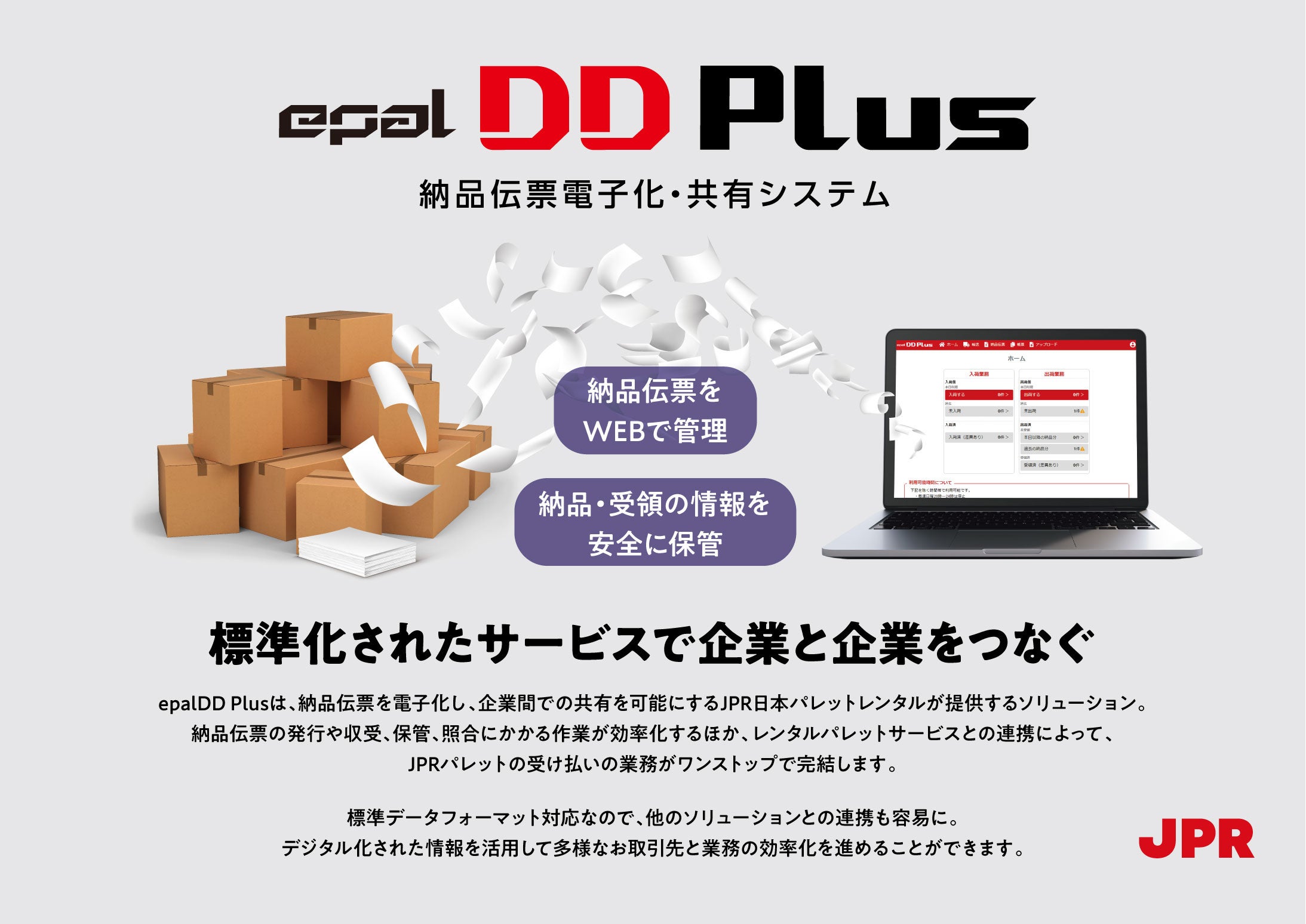 図：デジタル化された物流データの活用によるソリューションの例