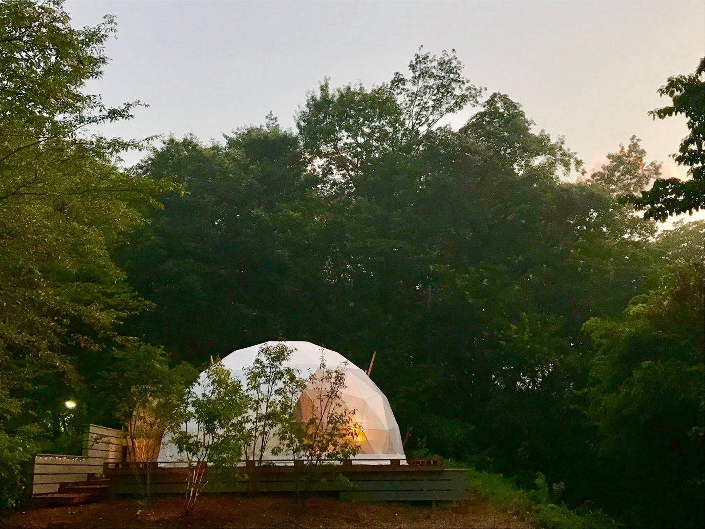 ＜グランピング「KAKUREGA」＞冷暖房・シャワートイレ付