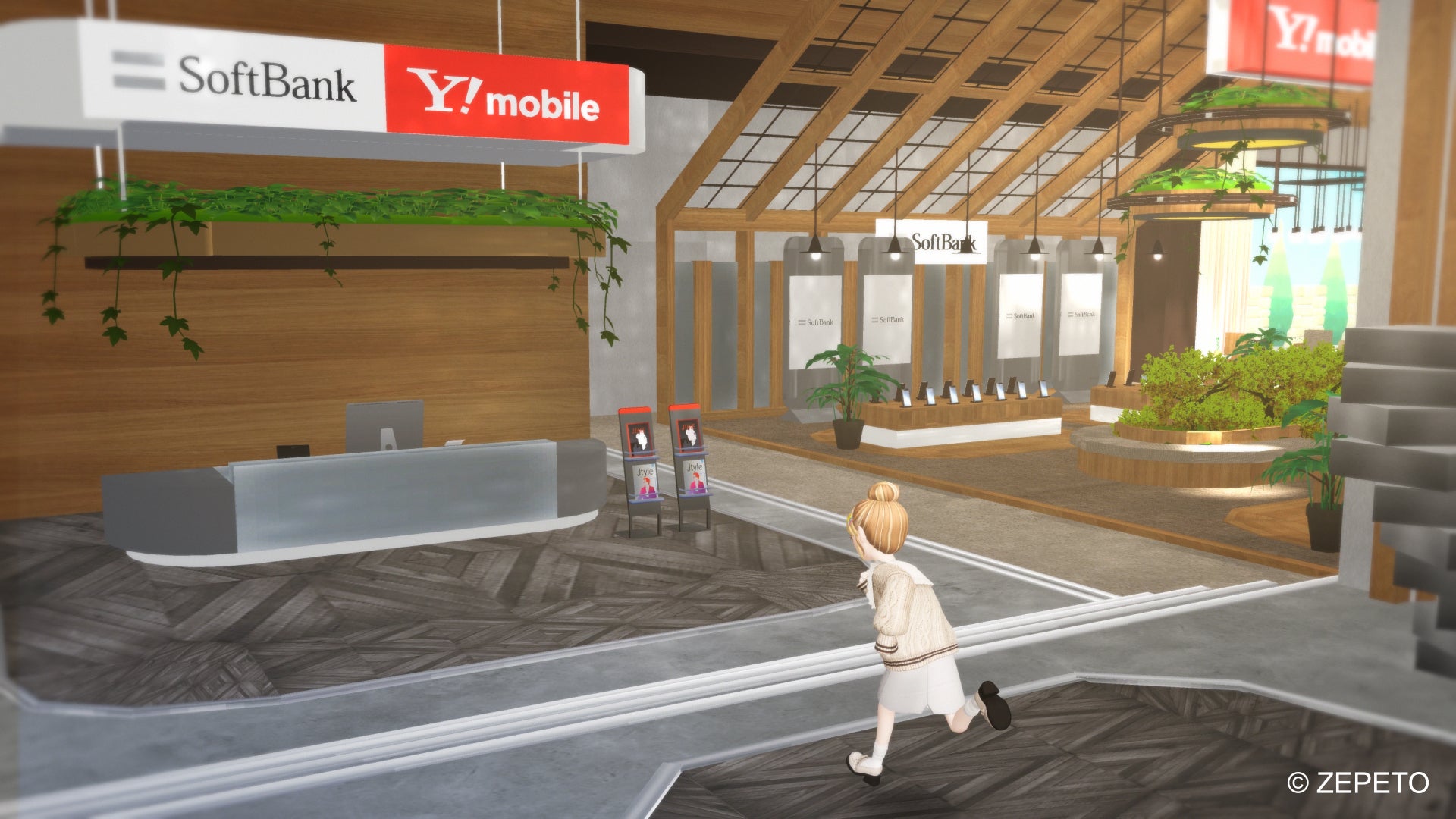 「ソフトバンクショップ in ZEPETO」ワールド