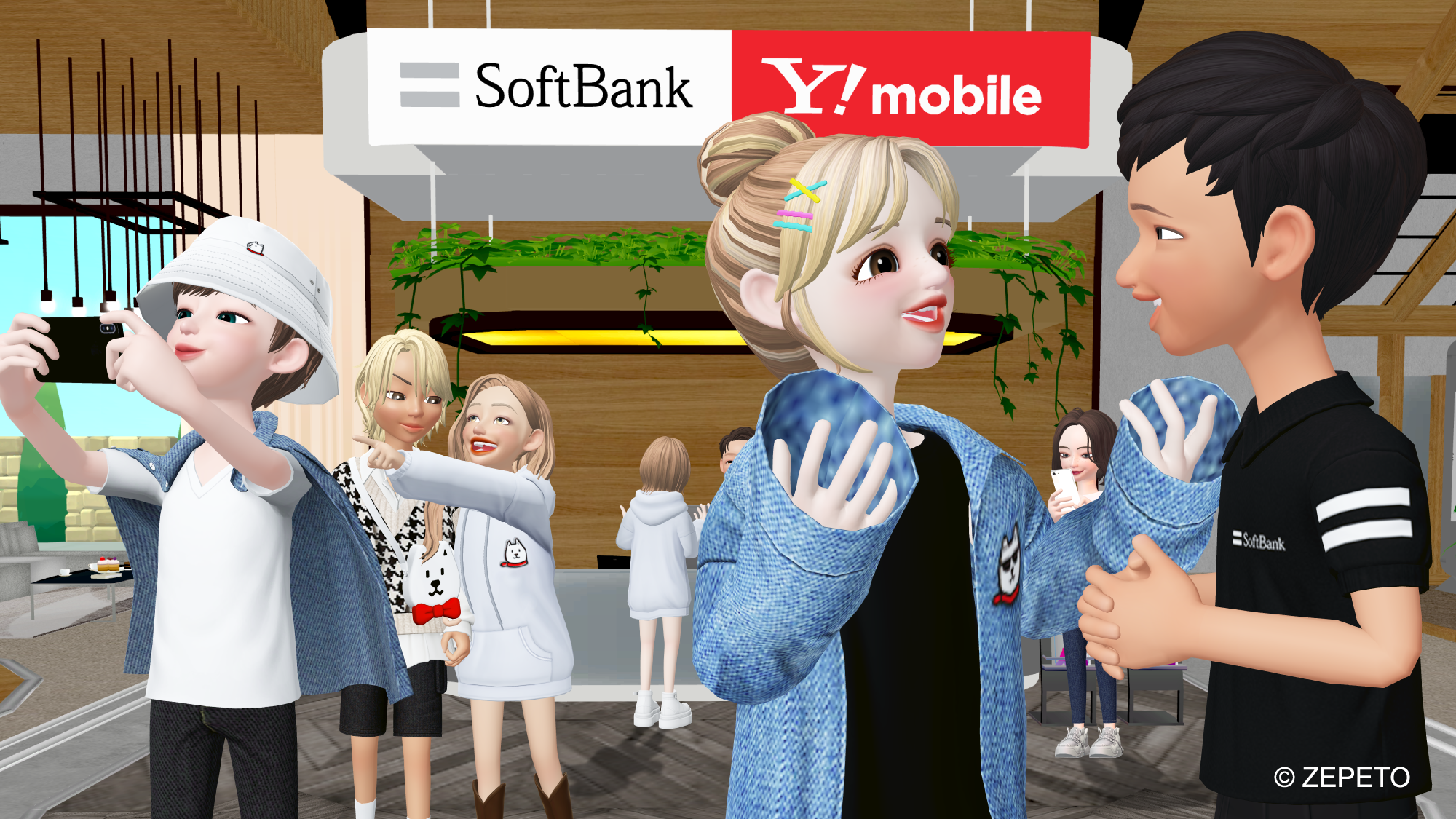 「ソフトバンクショップ in ZEPETO」KV