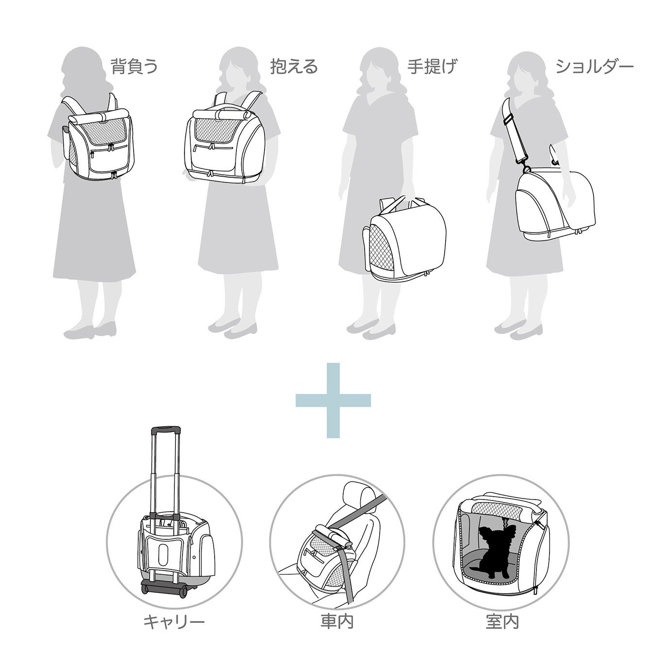 外出の時も快適♪