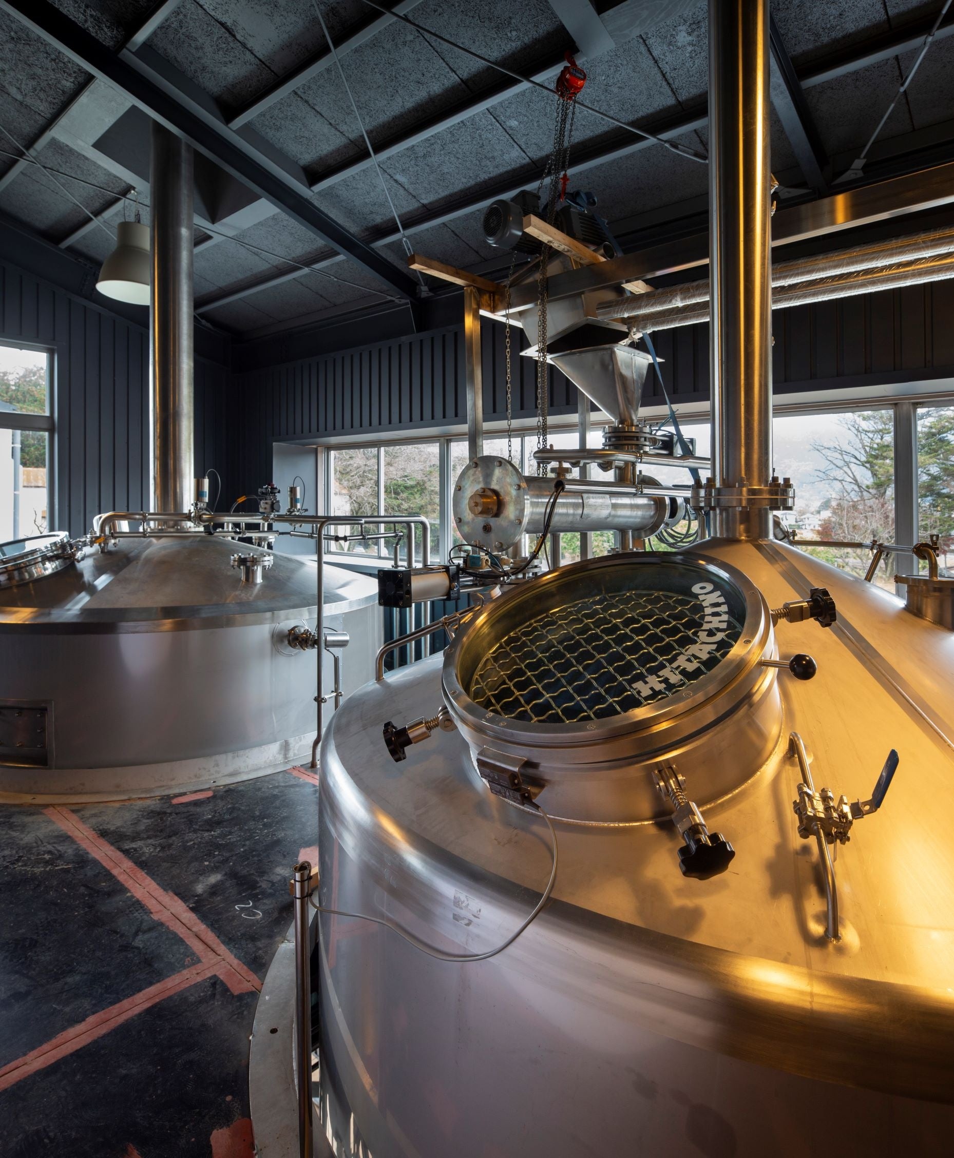 八郷蒸溜所　醸造室