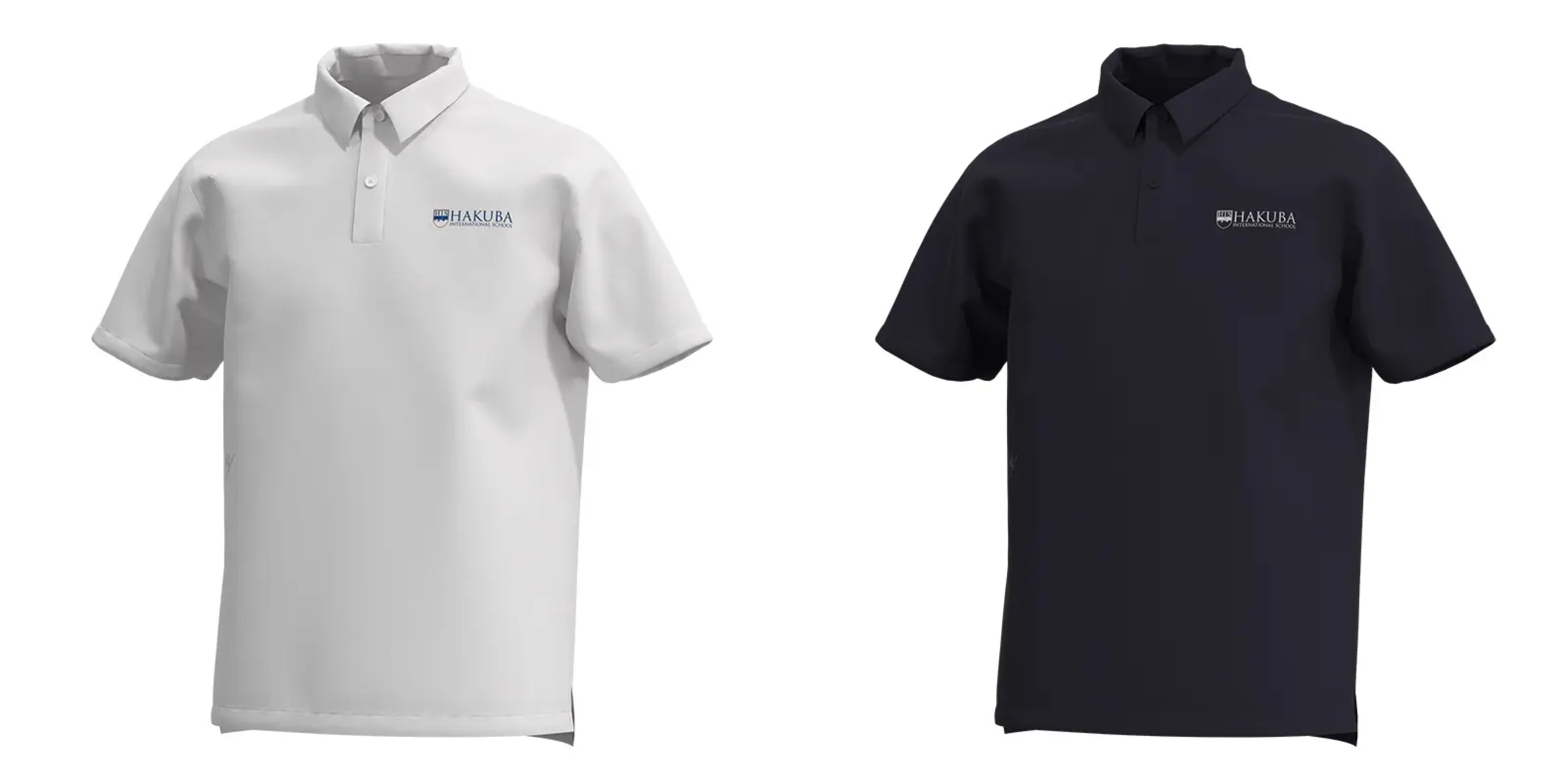 （左）生徒用制服　（右）教員用制服