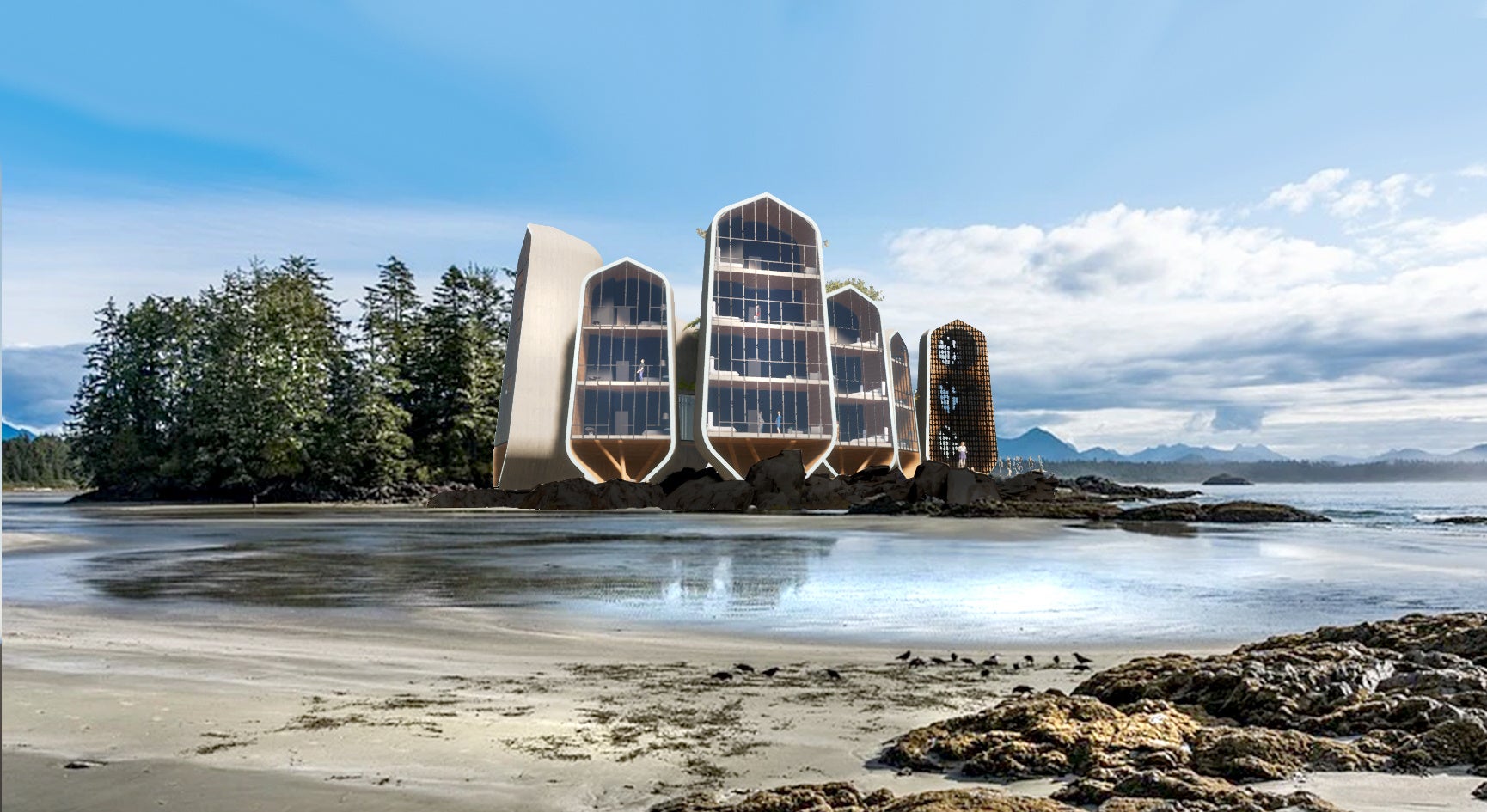 Wind power tower resident