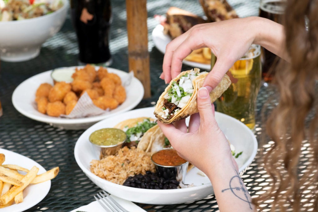 アメリカを感じるフードも充実