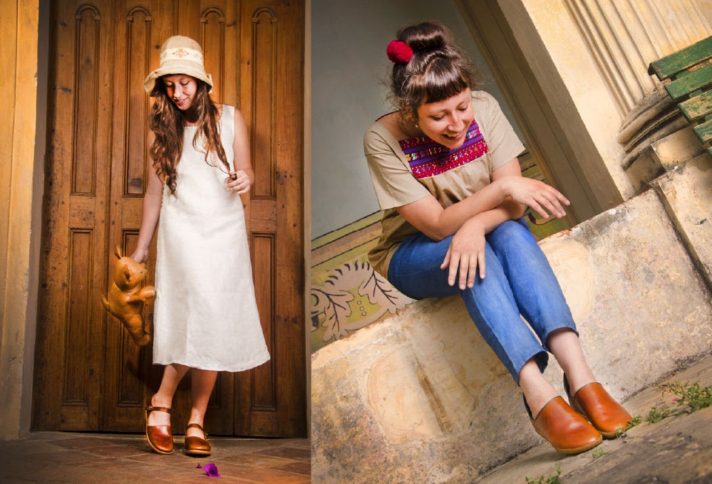 RAKUの靴で街を歩く