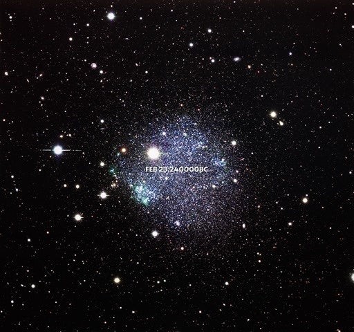 TIME 「Sextans A」© Kensaku Kakimoto、天体画像提供：国立天文台