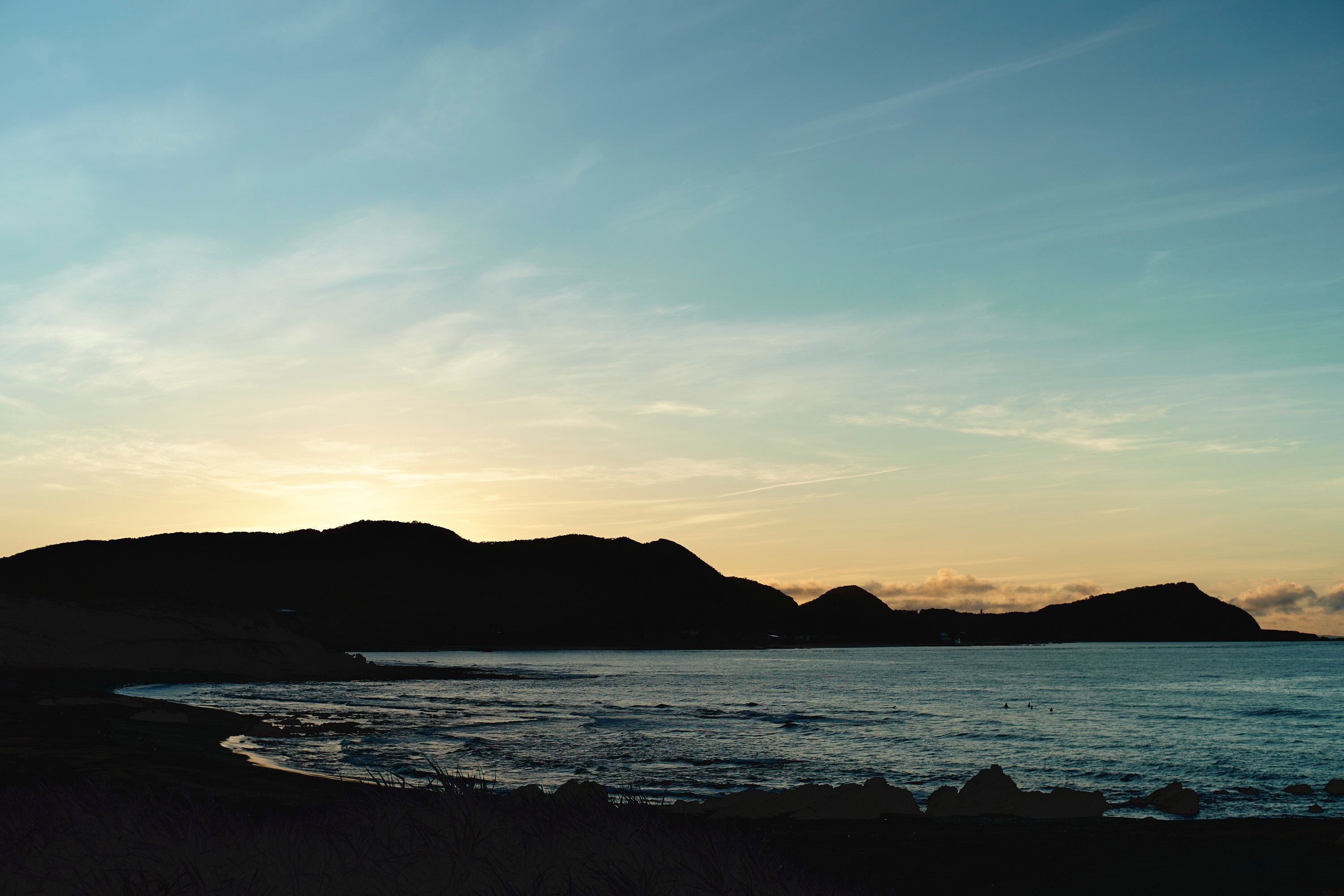手広海岸からの朝日