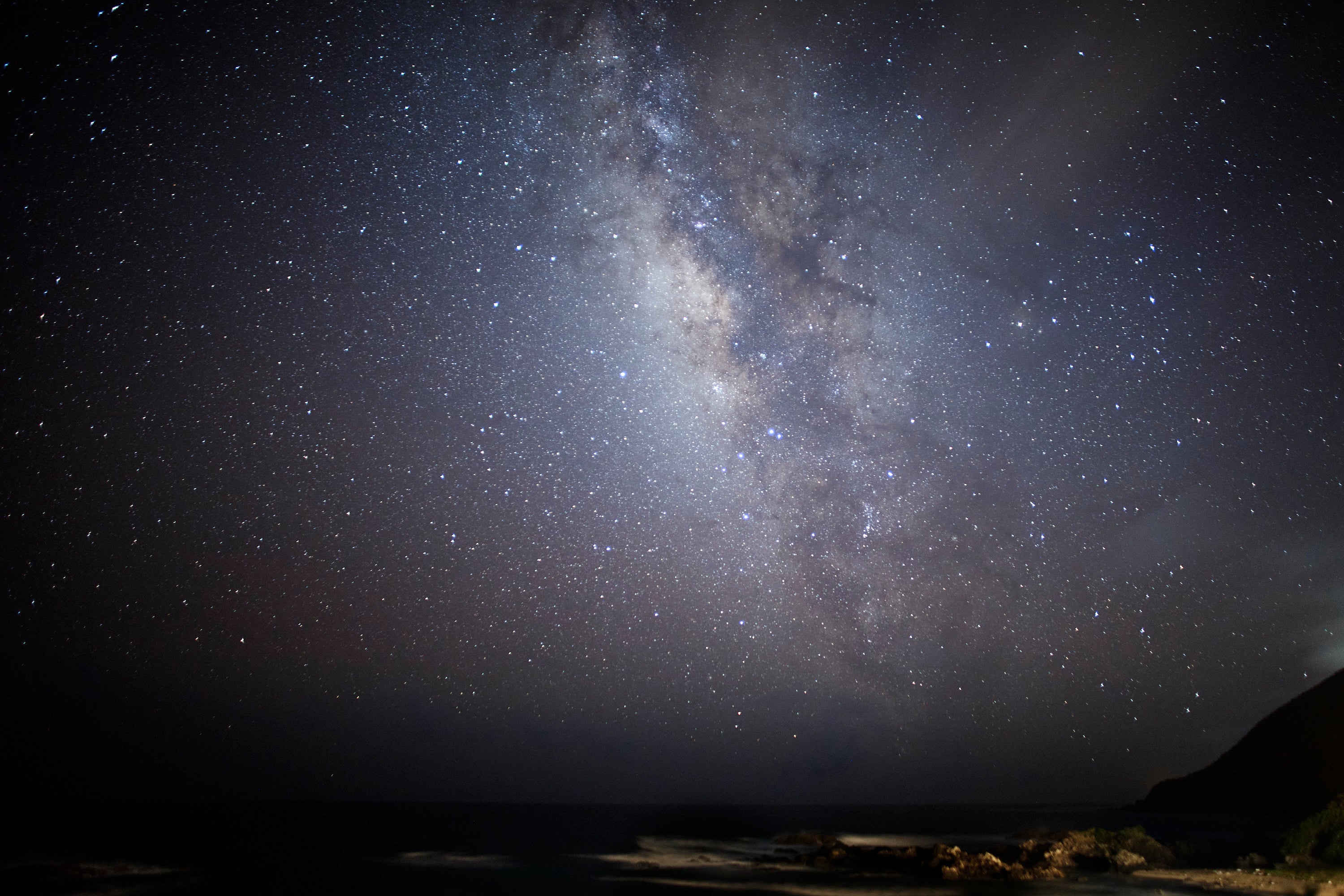 晴れた日の星空
