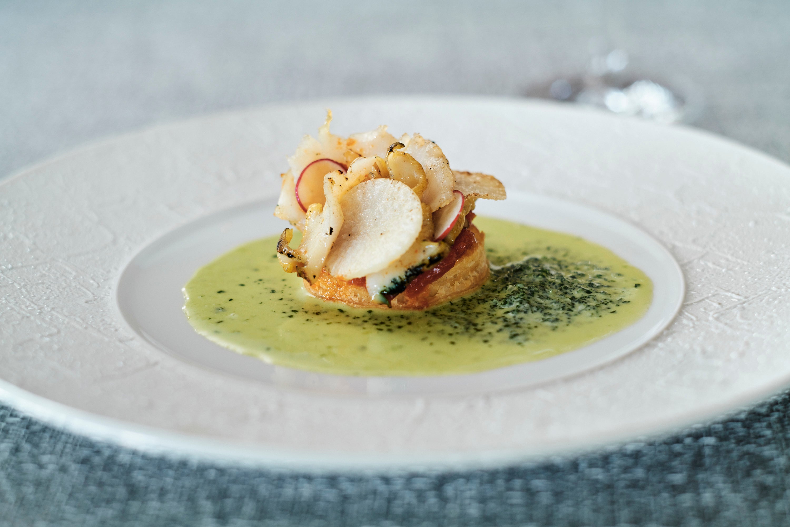 奄美産夜光貝の瞬間ソテー