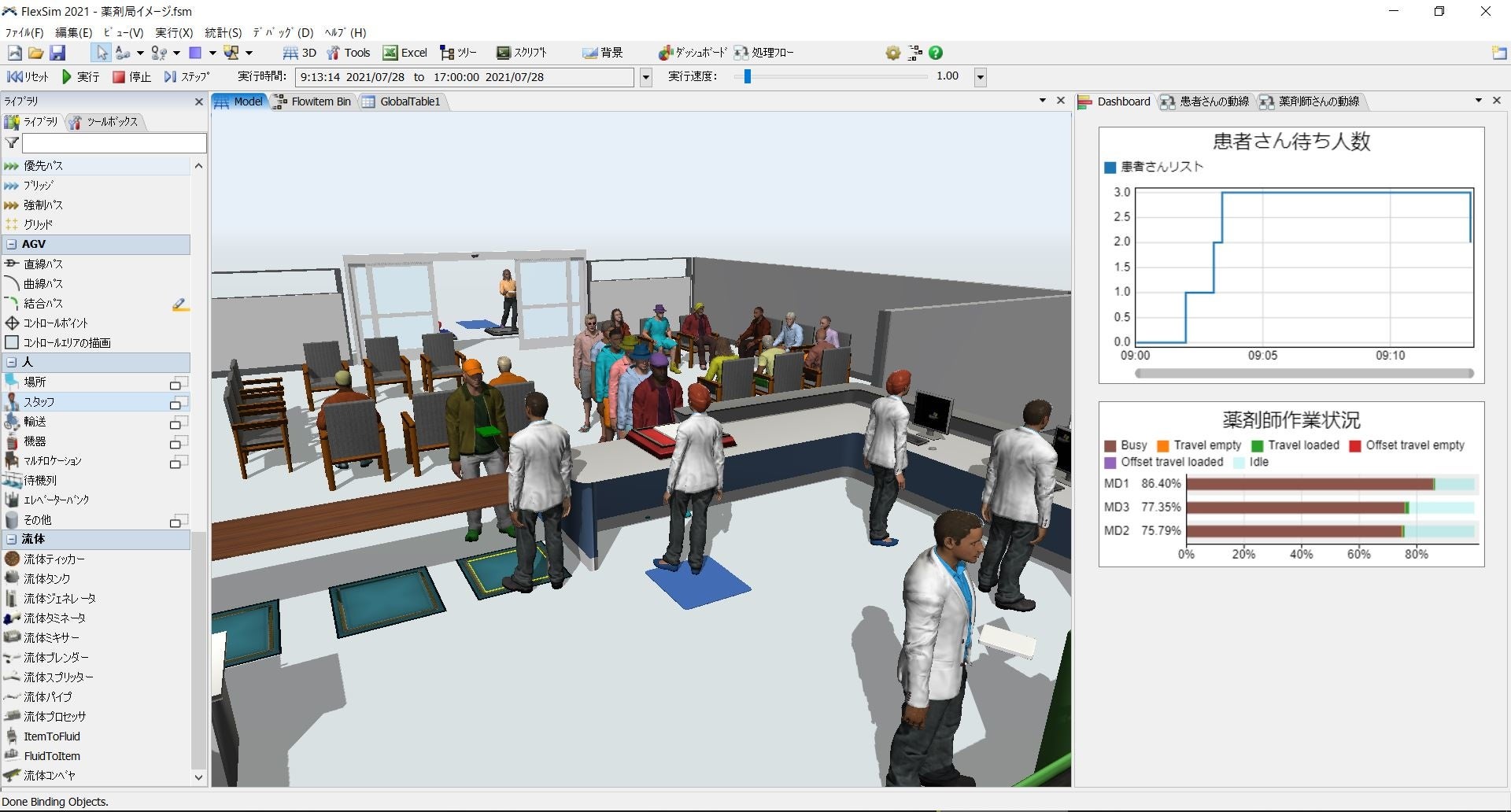 薬局のシミュレーションイメージ