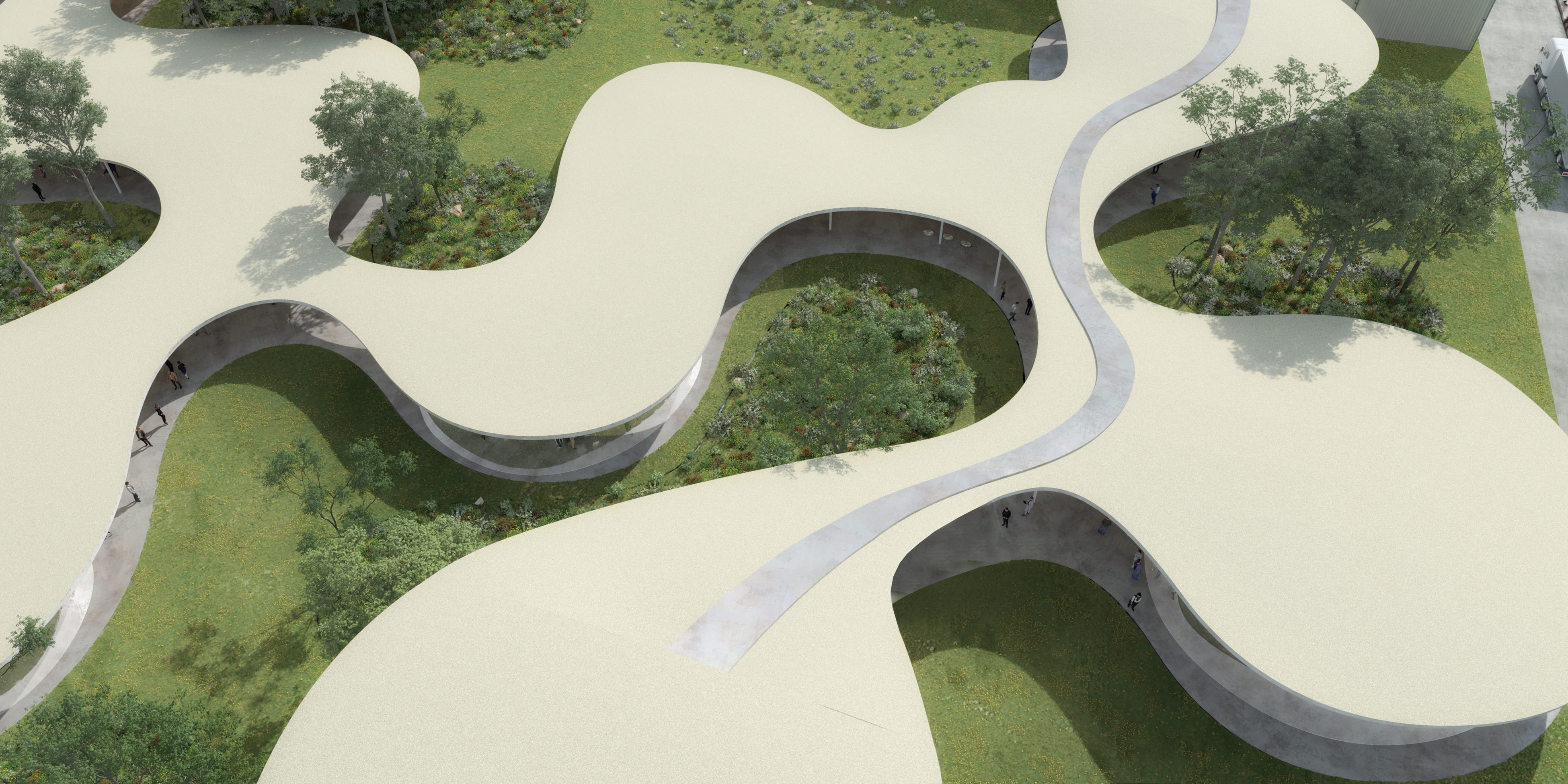 「Power Base」建築設計イメージ図。　PowerX © 2023　