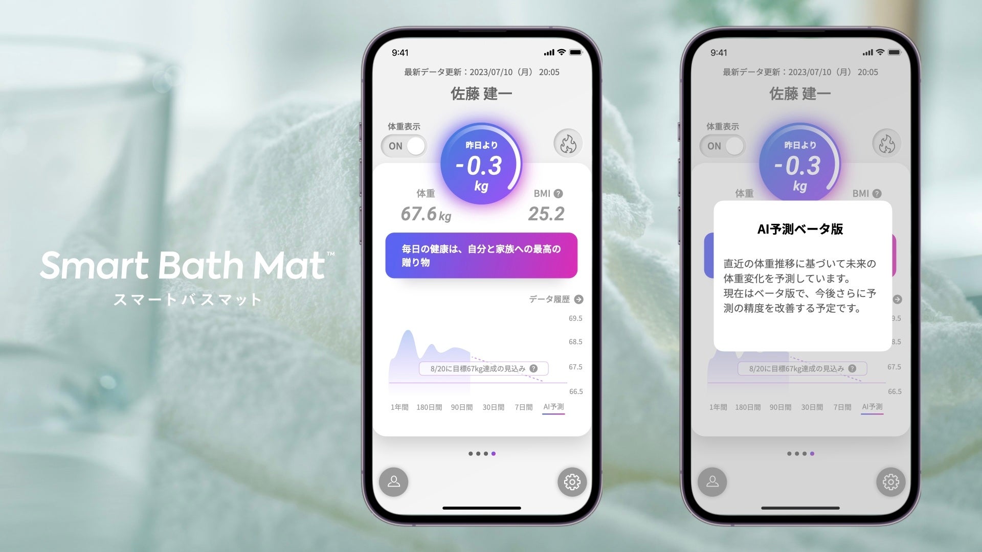 「AI予測機能(ベータ版)」の画面イメージ