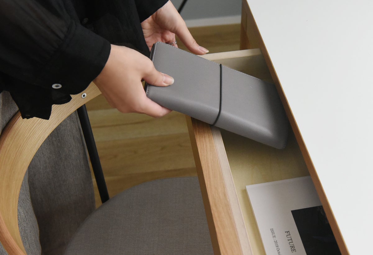 シンプルデザインだから引き出しの中もスッキリ見せます