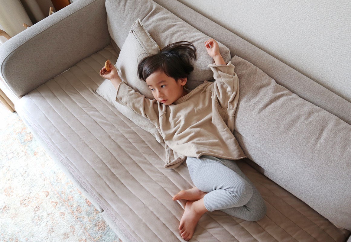 子どもも大人も思わず寝ころびたくなる肌触り