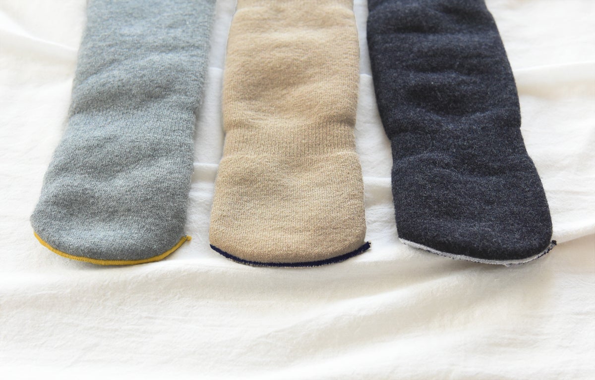 アクセントのつま先ステッチがbon momentオリジナル