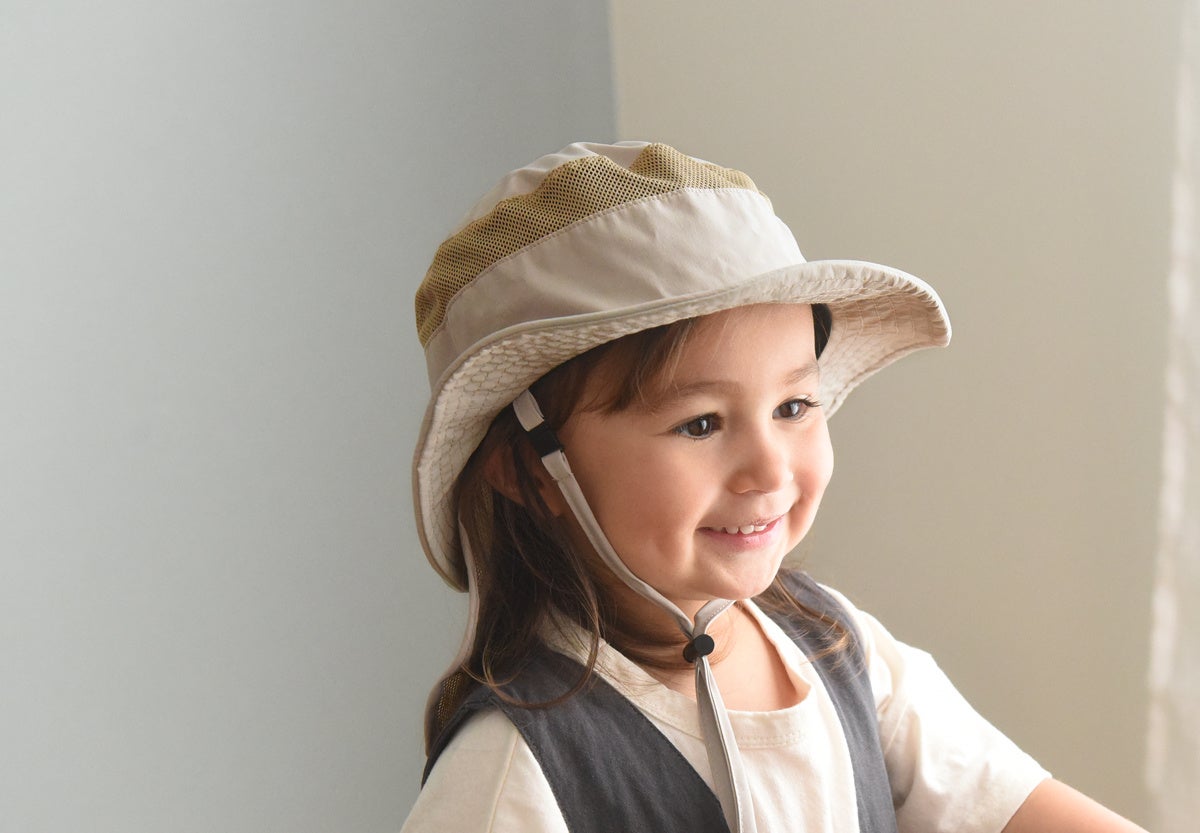 kukka ja puu 日除けタレ付き メッシュハット